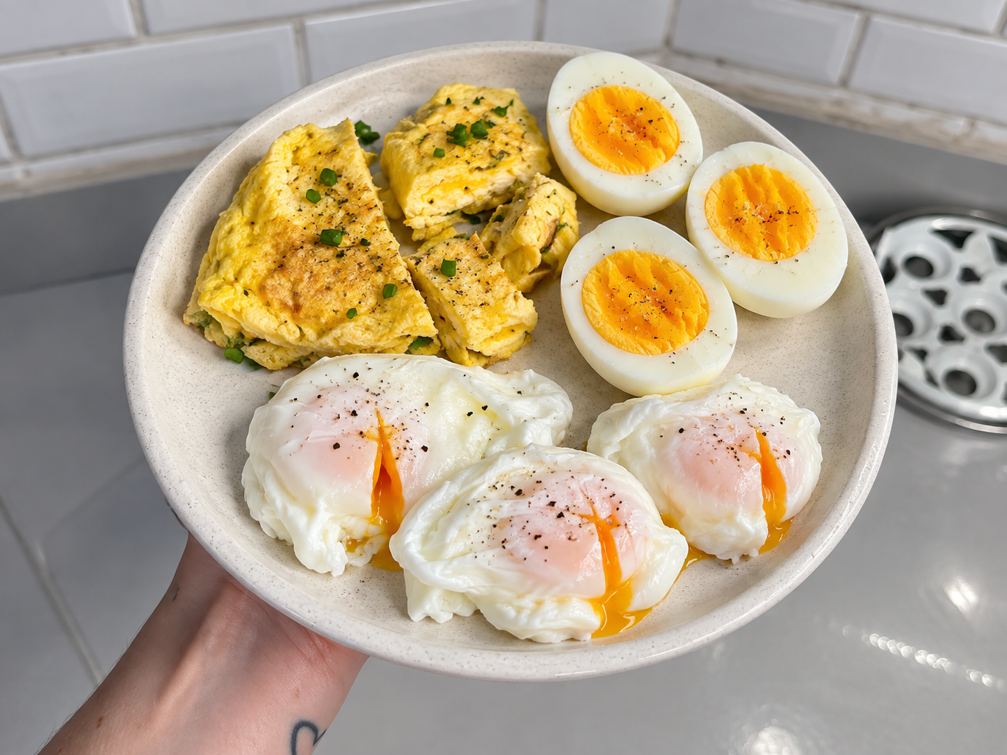 Huevos recién cocinados con la Nutrix